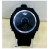 Calgary Digital Black Dial Watch Silver