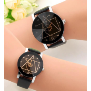 Couple' Watches Man and Women Black