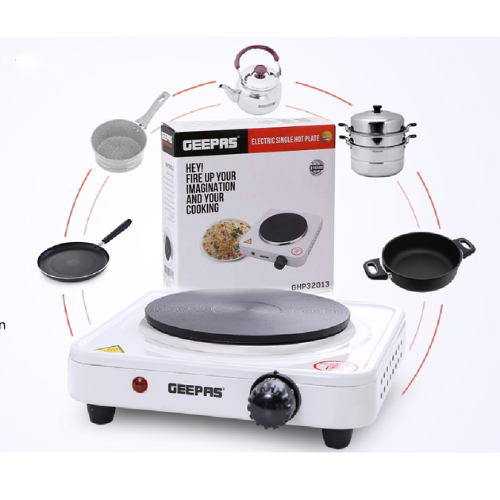 Geepas 1000W Single Hot Plate Precise Table Top Cooking – Cast Iron ...