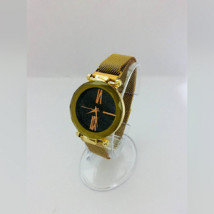 Ladies Stylish Magnet Watch - Gold