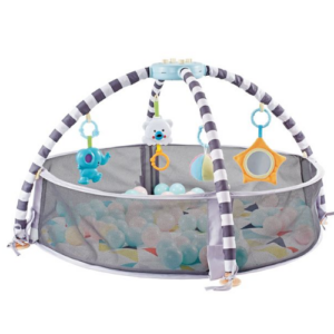Portable Soft Cloth Round Music Gym Rack Baby Play Mat With Fence | INeedz ZX 1899C 5013