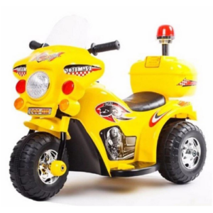 Rechargeable Single Motor Bike for kids Police Bike 991 Yellow
