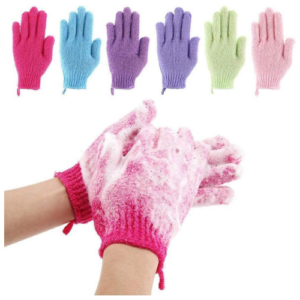 1 Pcs 5 Fingers Bath Glove Scrubber Glove Shower Gloves Reusable Shower Brush