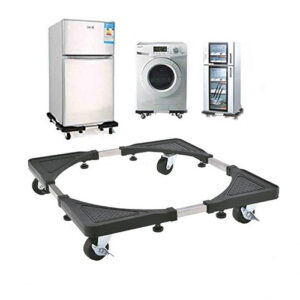 Movable Trolley wheel stand base for Fridge Refrigerator Washing machine Stainless Steel Shelf