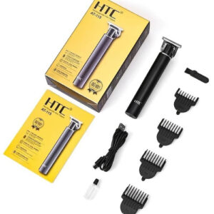 Hair Clipper HTC AT-115 Men’s T- Blade Zero Cutting Hair Trimmer Fully Metal Body Professional Hair Clipper