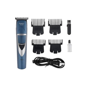Geemy GM-6589 Professional Rechargeable Trimmer Hair Beard Clipper Blue
