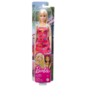Barbie Doll with Pink Butterfly Dress for Girls