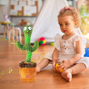 Kids Dancing Cactus Talking Plush Toy with Singing & Recording Function
