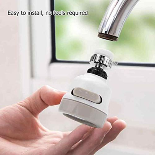 Universal Splash Proof Head 360° Rotatable 3 Modes Adjustable Nozzle Filter