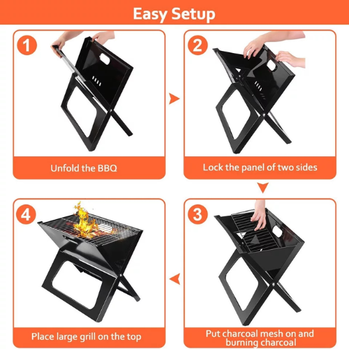 Portable & Foldable BBQ Grill Machine