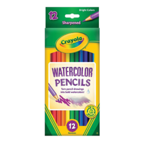 An image of Crayola Watercolor Pencils 12 Pcs