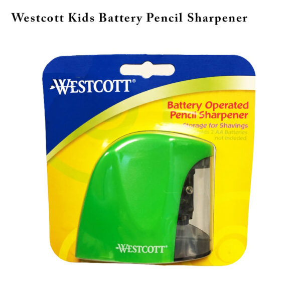 Westcott Kids Battery Pencil Sharpener - Green