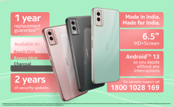 NOKIA C32 7GB/128GB Mobile Phone
