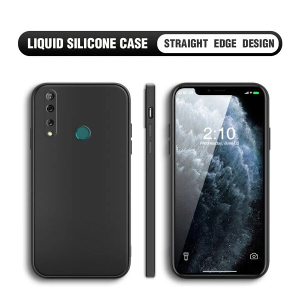 Full Cover Soft Silicone Transparent Bumper Shockproof Phone Case For Huawei Y7p Clear Silicone TPU Front