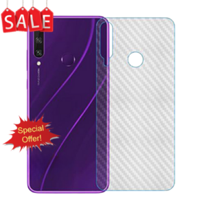 Carbon Fibre Pattern Back Film for Huawei Y6P Rear Fibre Sticker Protective