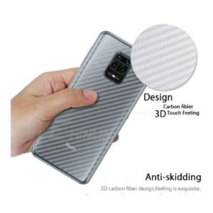 Carbon Fibre Back Sticker for Redmi Note 9