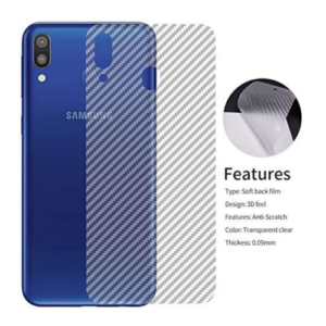 Ultra Thin Fit Transparent Carbon Fibre Film Back Sticker for Samsung A10S