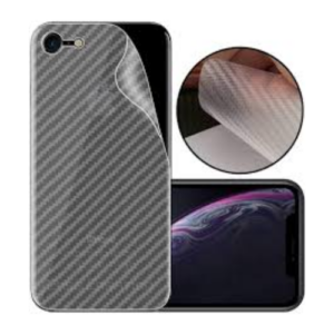 Carbon Fiber Pattern Back Film for Iphone 8 Rear Fibre Sticker Protective