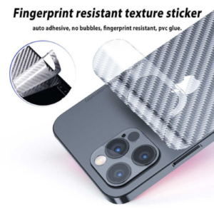 Carbon Fiber Pattern Back Film for 12 Pro Rear Fibre Sticker Protective