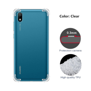 Full Cover Soft Silicone Transparent Bumper Shockproof Phone Case For Huawei Y7p Clear Silicone TPU Front