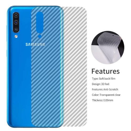 Carbon Fiber Film Phone Case Wrap Protective Back Sticker for Samsung M10 - Quickee Carbon Fiber Film Phone Case Wrap Protective Back Sticker for Samsung M10