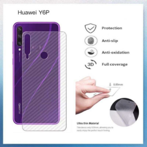 Carbon Fibre Back Sticker for Huawei Y6p