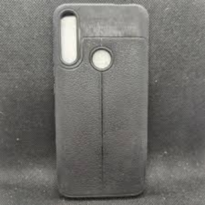 Auto Focus Leather Texture Silicone TPU Back Cover for Huawei Y9 2019