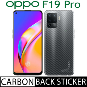 Carbon Fiber Pattern Back Film for Oppo F19 pro Rear Fibre Sticker Protective