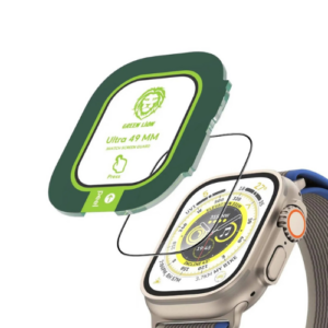 an image of a transparent cover of a smart watch