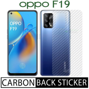 Carbon Fiber Pattern Back Film for oppo F19 Rear Fibre Sticker Protective