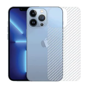 Carbon Fiber Pattern Back Film for Iphone 13 Pro Rear Fibre Sticker Protective