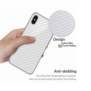 Carbon Fiber Pattern Back Film for Iphone Xs Max Rear fibre Sticker Protective