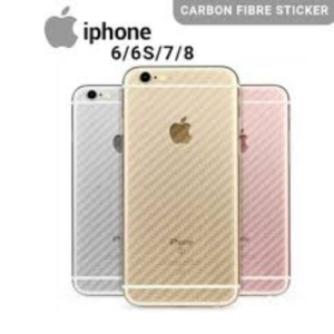 Ultra Thin Clear Slim Fit Transparent Carbon Fiber Film Phone Case Wrap Transparent Protective Film Back Sticker for iPhone 6S Plus