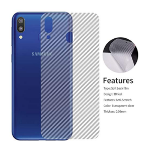 Ultra Thin Clear Slim Fit Transparent Carbon Fiber Film Phone Case Wrap Transparent Protective Film Back Sticker For Samsung A30