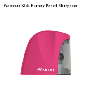 Westcott Kids Battery Pencil Sharpener - Pink