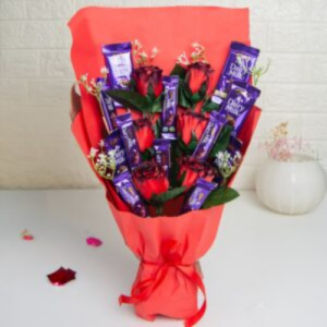 Valentine Cadbury Roses Bouquet