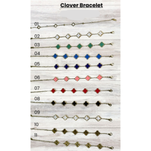 Clover Bracelets with Clours