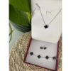 Cart - Quickee Silver Bundle- Clover set jewellery (4 Leaf)