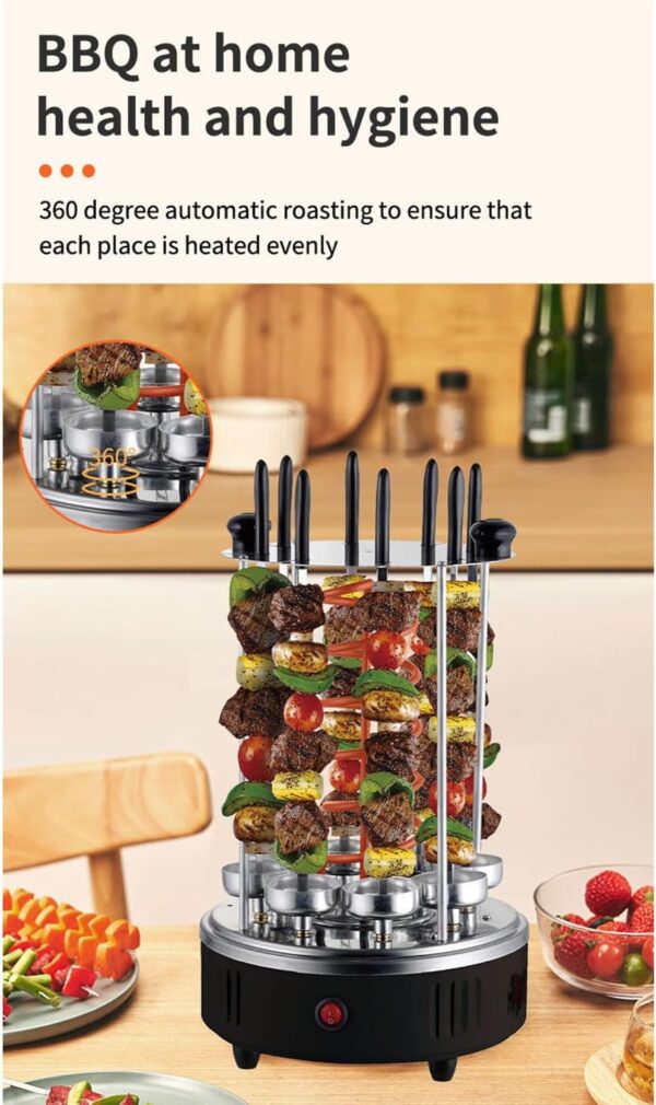 Sokany Barbecue Grill 8 Skewers 1500W SK-6113 - Image 2