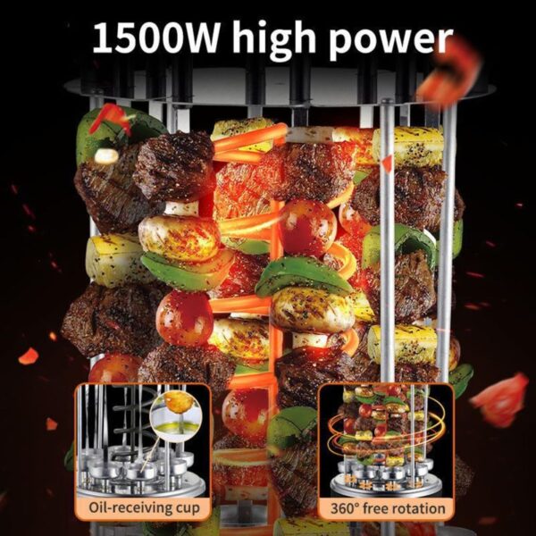 Sokany Barbecue Grill 8 Skewers 1500W SK-6113 - Image 7