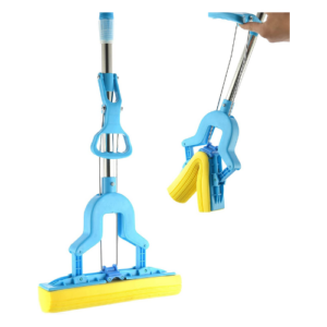 Squeeze Mop Squeeze Mop Folding Squeeze Water Sponge Mop Stainless Steel Rubber
