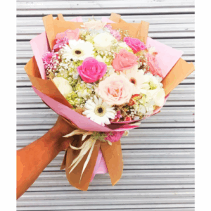 10 Rose With Mix Flower Bunch
