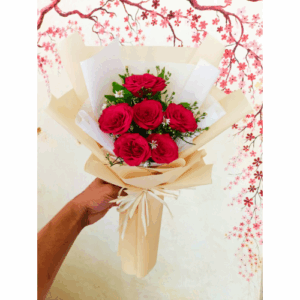 6 Rose Bunch