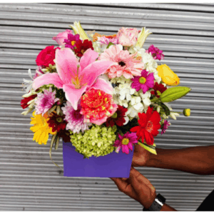 Box Flower Arrangement
