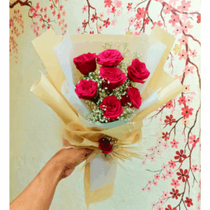 Red Roses Flower Bunch
