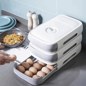 New Drawer Type Egg Storage Box, Portable Egg Box Organizer