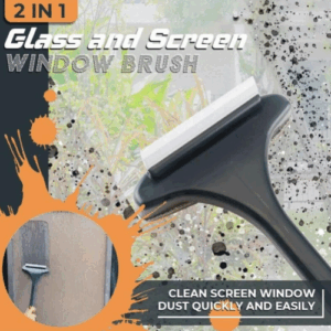 2in1Window Dust Cleaning Brush & Glass Cleaning Viper