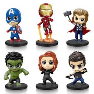 Avengers Q Version 6 in 1 Mini Figures