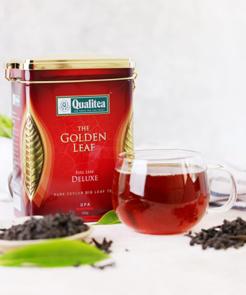Qualitea Pure Ceylon Black Tea Deluxe Full Leaf Metal Can 250g