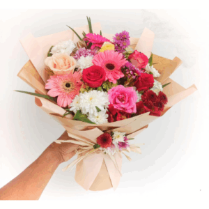 Beautiful Rose and Lily Flowers Bunch